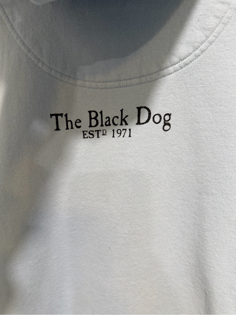 The Black Dog Legacy Collection Hoodie Size XL Light Blue Pullover - Picture 3 of 7